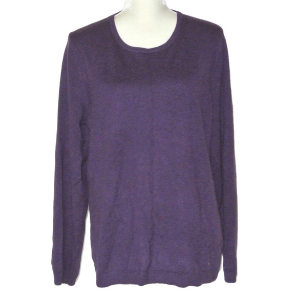 Talbots Sweaters - Talbots Pure 100% Cashmere Sweater XL Purple